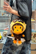 A BATHING APE BABY MILO STORE BABY MILO PLUSH DOLL CROSS BAG TAKOYAKI