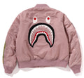 A BATHING APE Ladies' SHARK MA-1 JACKET