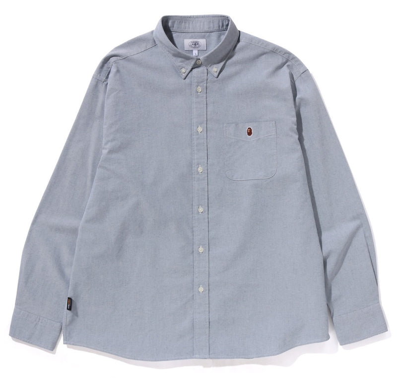 A BATHING APE ONE POINT CORDURA OXFORD SHIRT ( RELAXED FIT )