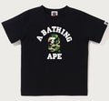 A BATHING APE BAPE KIDS ABC CAMO COLLEGE TEE