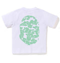 A BATHING APE BAPE KIDS GLOW IN THE DARK CAMO NIG APE HEAD TEE