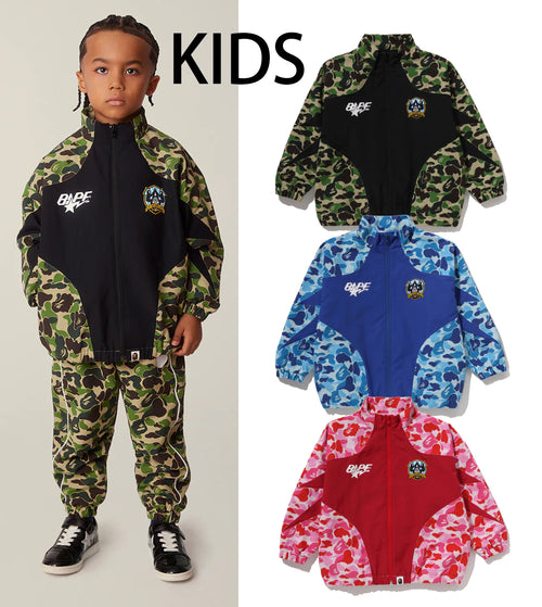 A BATHING APE BAPE KIDS ABC CAMO PATCH LOOSE FIT JACKET