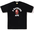 A BATHING APE PALM TREE CAMO COLLEGE TEE