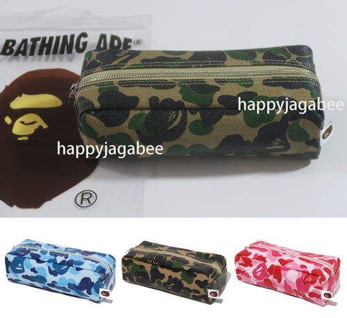 A BATHING APE ABC CAMO FLIGHT POUCH TRAVEL