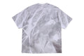 A BATHING APE OVERALL PRINT LOGO RELAXED FIT TEE