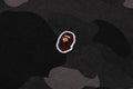 A BATHING APE ONE POINT COLOR CAMO CROPPED FULL ZIP HOODIE