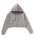 A BATHING APE Ladies' APE HEAD ONE POINT CROPPED ZIP HOODIE