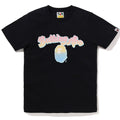 A BATHING APE Ladies' GLITTER CLOUDY LOGO TEE