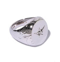 A BATHING APE LINE CAMO DEBOSSED BAPE STA SIGNET RING