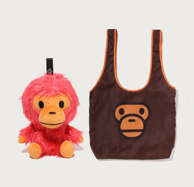 A BATHING APE BAPE KIDS BABY MILO PLUSH DOLL ECO BAG