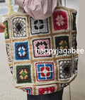 A BATHING APE Ladies' APE HEAD ONE POINT CROCHET TOTE BAG