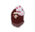 A BATHING APE JAPANESE FOX MASK PINS ( Japan Limited )