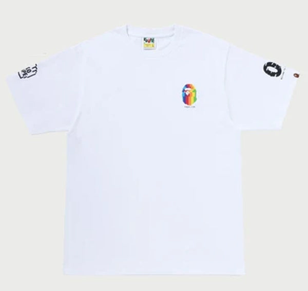 A BATHING APE BAPE ONLINE PATCH PRINT TEE ( ONLINE EXCLUSIVE )