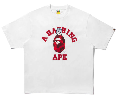 A BATHING APE BAPE x STRAYKIDS WOLF CHAN COLLEGE TEE