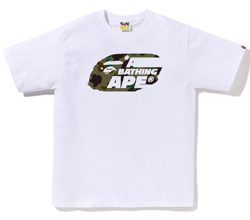 A BATHING APE 1ST CAMO MOVING APE HEAD TEE