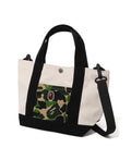 A BATHING APE BAPE KIDS ABC CAMO POCKET TOTE BAG