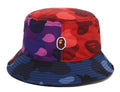 A BATHING APE COLOR CAMO CRAZY PATTERN BUCKET HAT