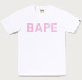 A BATHING APE Ladies' CRYSTAL STONE BAPE LOGO TEE