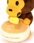 A BATHING APE BABY MILO STORE BABY MILO PANCAKE PLUSH DOLL KEYCHAIN