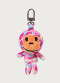 A BATHING APE Ladies' STA CAMO BABY MILO PLUSH DOLL KEYCHAIN
