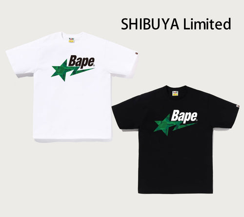 A BATHING APE BAPE STORE SHIBUYA CAMO BAPE STA LOGO TEE