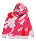 A BATHING APE MEGA ABC CAMO DOUBLE SHARK RELAXED FIT FULL ZIP HOODIE