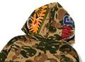 A BATHING APE BAPE x KIDSUPER CAMO SHARK FULL ZIP HOODIE