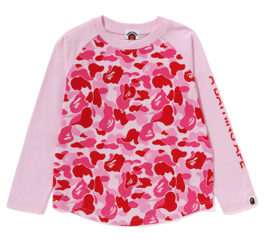 A BATHING APE BAPE KIDS ABC CAMO L/S TEE – happyjagabee store