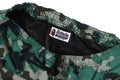 A BATHING APE WOODLAND CAMO BEACH SHORTS