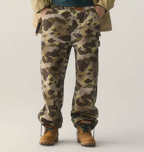 A BATHING APE COLOR CAMO ONE POINT CORDUROY RELAXED FIT PANTS