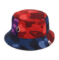 A BATHING APE COLOR CAMO CRAZY PATTERN BUCKET HAT
