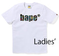 A BATHING APE Ladies' NEON CAMO BAPE LOGO TEE