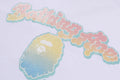 A BATHING APE Ladies' GLITTER CLOUDY LOGO TEE