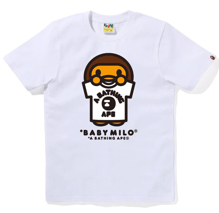 A BATHING APE Ladies' BABY MILO COLLEGE TEE