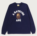 A BATHING APE Ladies' COLLEGE L/S TEE