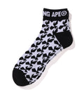 A BATHING APE STA HOUNDSTOOTH JACQUARD SHORT SOCKS