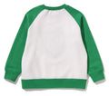 A BATHING APE BAPE KIDS BOA COLLEGE CREWNECK SWEATSHIRT
