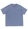 A BATHING APE GARMENT DYE ONE POINT RELAXED FIT POCKET TEE