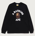 A BATHING APE Ladies' COLLEGE L/S TEE
