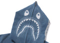 A BATHING APE Ladies' INDIGO SHARK FULL ZIP HOODIE ( WIDE FIT )