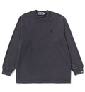 A BATHING APE GARMENT DYE ONE POINT RELAXED FIT L/S TEE