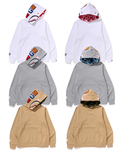 A BATHING APE ABC CAMO SHARK PULLOVER HOODIE