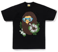 A BATHING APE ABC RESORT CAMO APE HEAD TEE