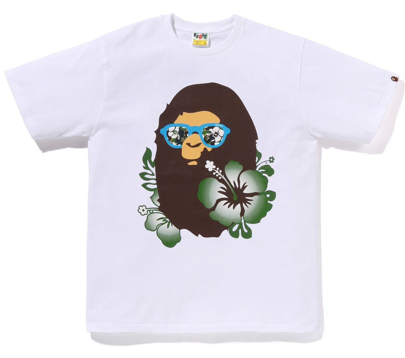 A BATHING APE ABC RESORT CAMO APE HEAD TEE