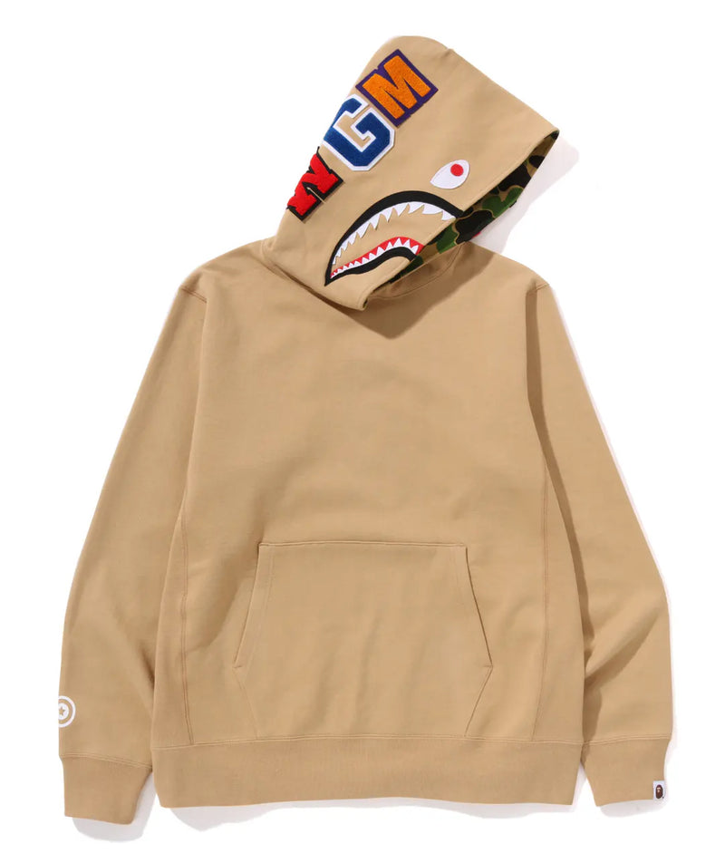 A BATHING APE ABC CAMO SHARK PULLOVER HOODIE
