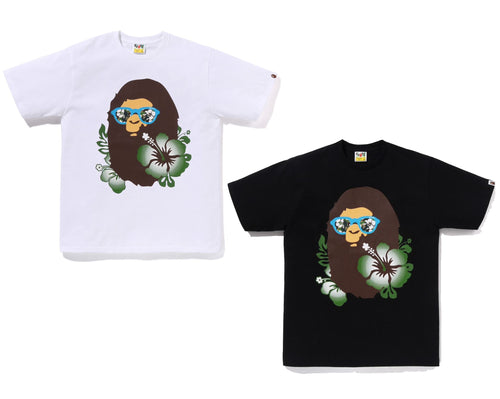A BATHING APE ABC RESORT CAMO APE HEAD TEE