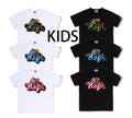 A BATHING APE BAPE KIDS ABC CAMO SHARK MILO ON BAPE TEE