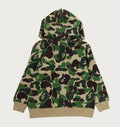 A BATHING APE BAPE KIDS ABC CAMO APE & MILO ONE POINT PULLOVER HOODIE