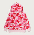 A BATHING APE BAPE KIDS ABC CAMO APE & MILO ONE POINT PULLOVER HOODIE