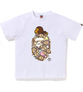 A BATHING APE BAPE KIDS ALL BABY MILO MULTI MILO ON BIG APE TEE